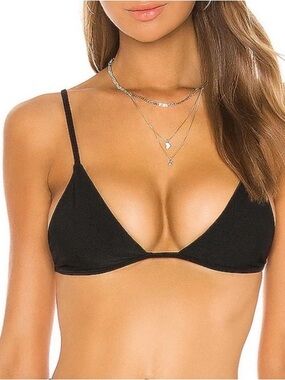 House of Harlow 1960 Black Triangle Swim Bra